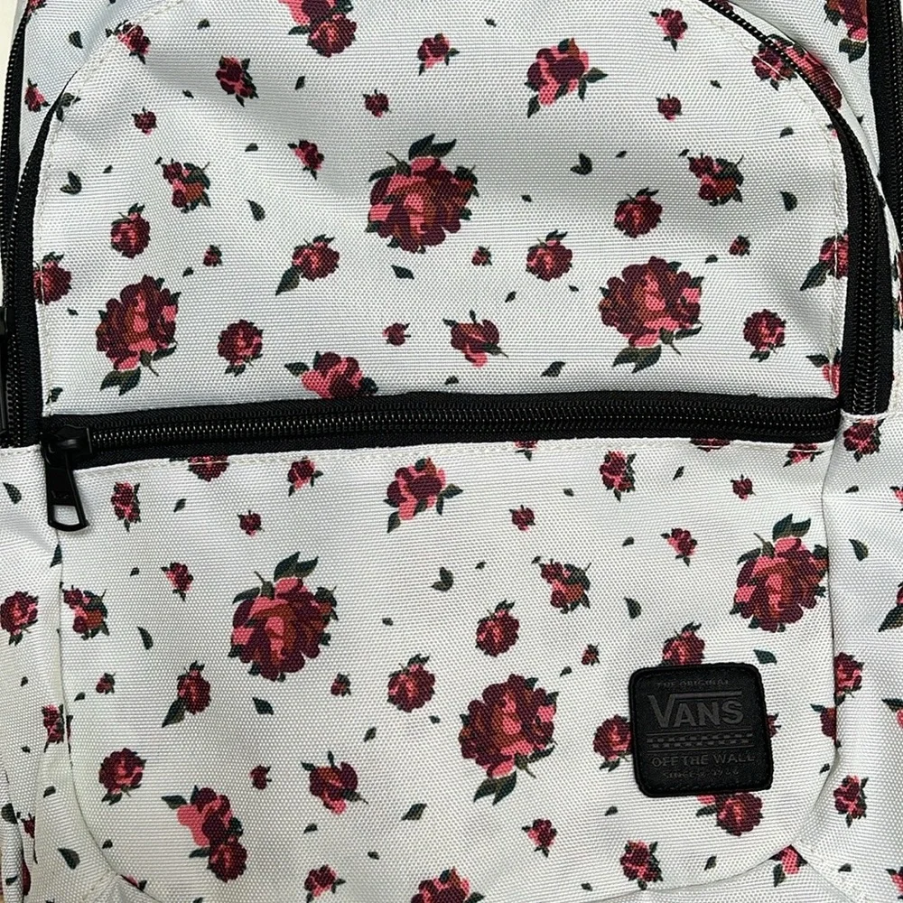 VANS Ranger 2 Prints Roses White Women's Backpack VN0A7UFM3KS NWT